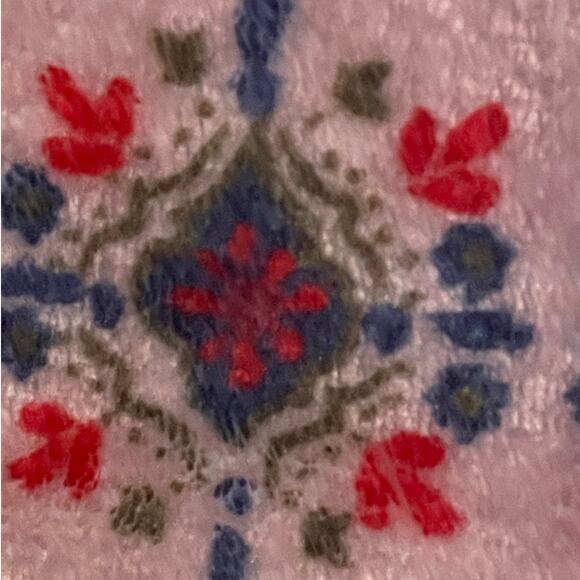 Natural Life Fleece Onesie Pajamas Pink Floral size Small - Picture 7 of 12